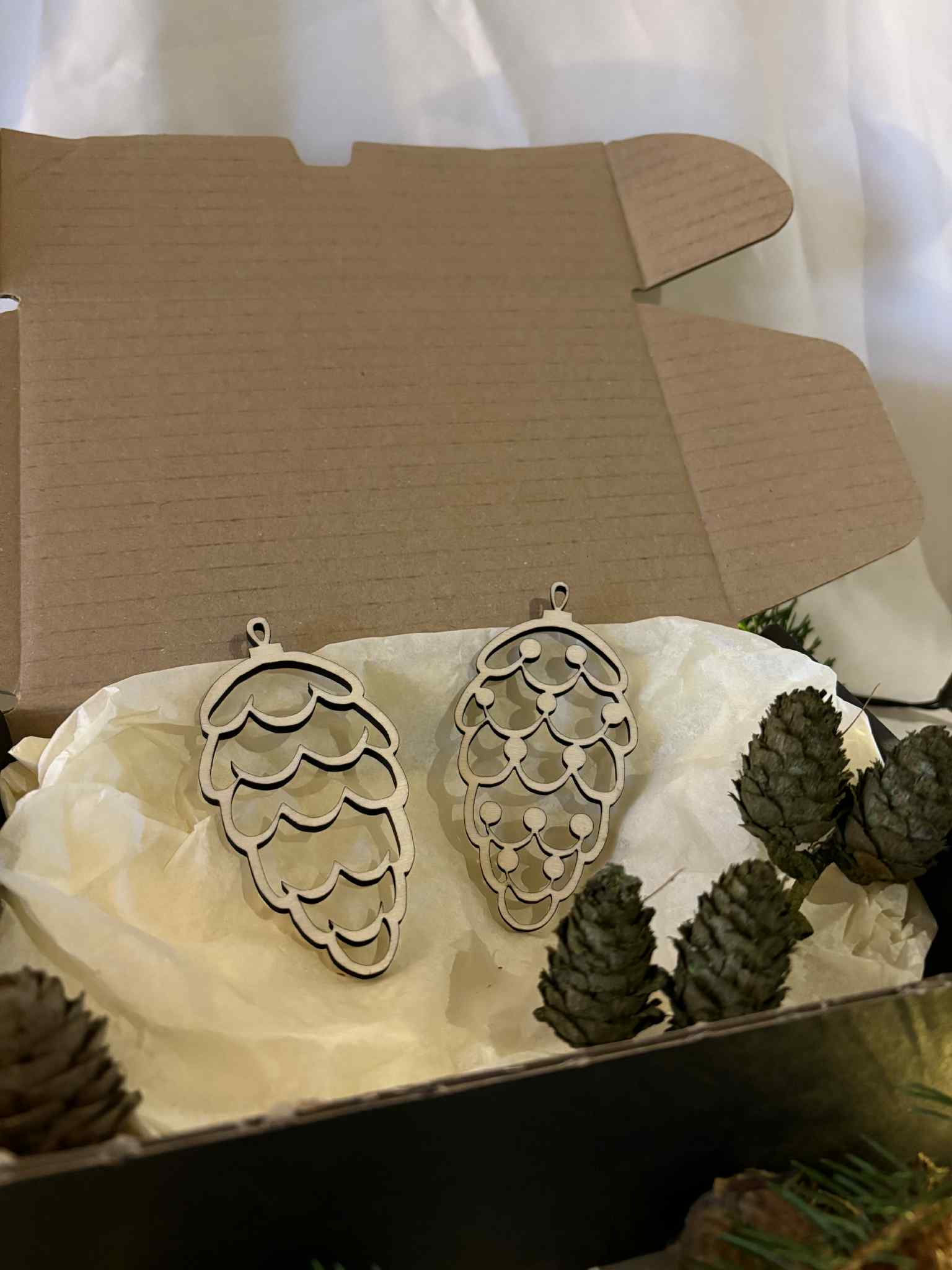 Julekogler - sæt med 2 stk.