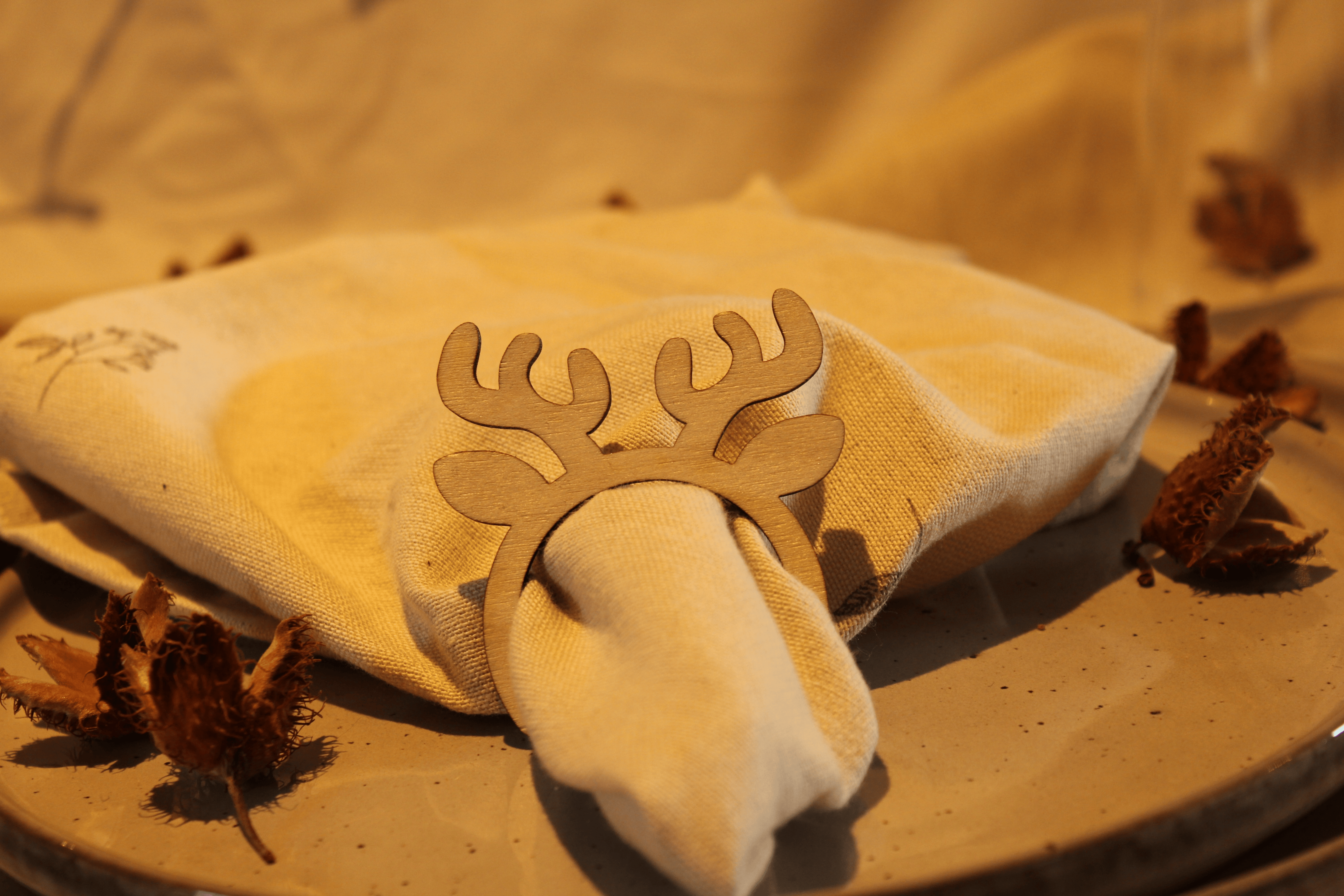 Servietring - Rensdyr sæt med 6 eller 12 stk.